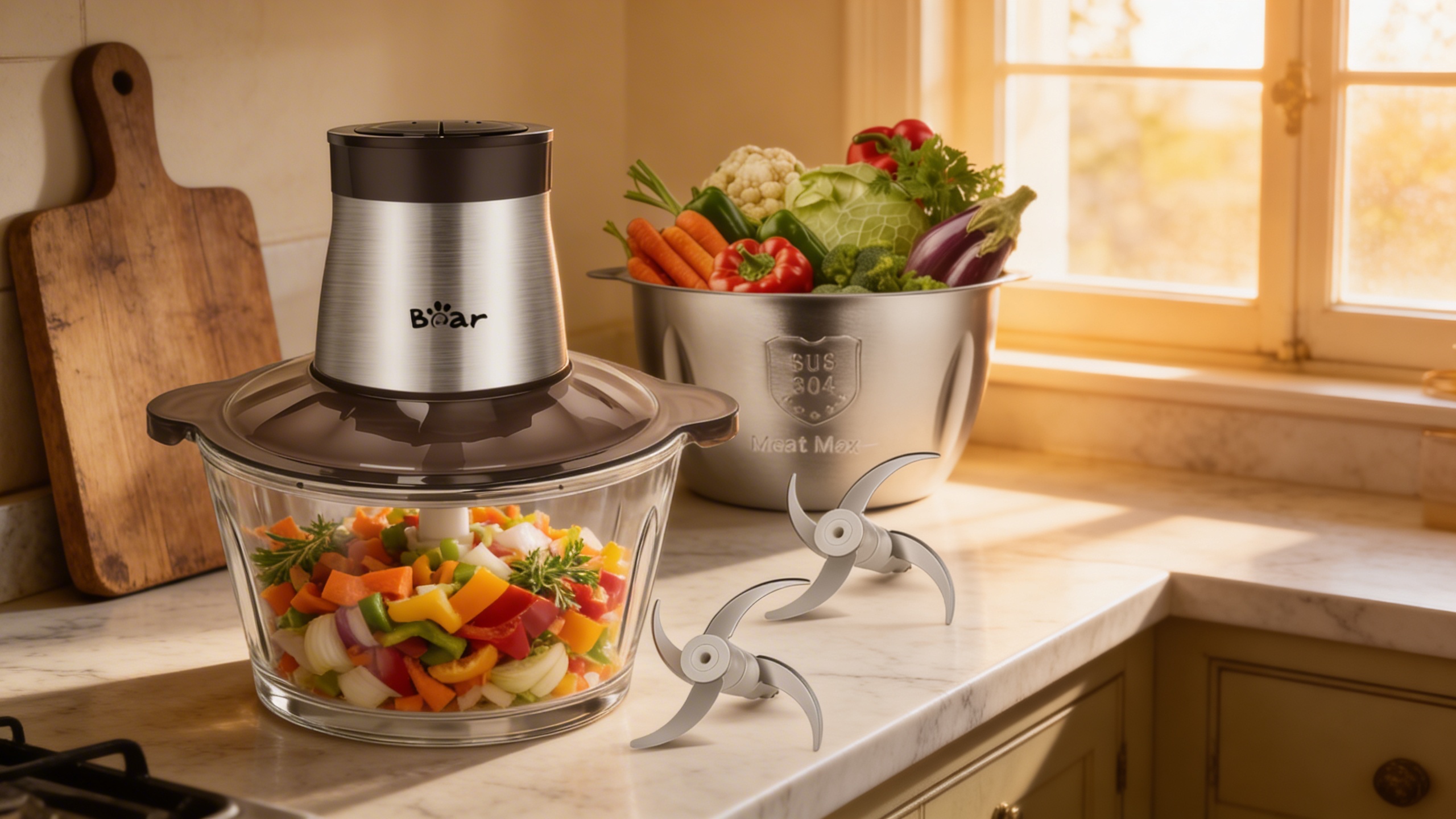 Hachoir Bear en action dans une cuisine